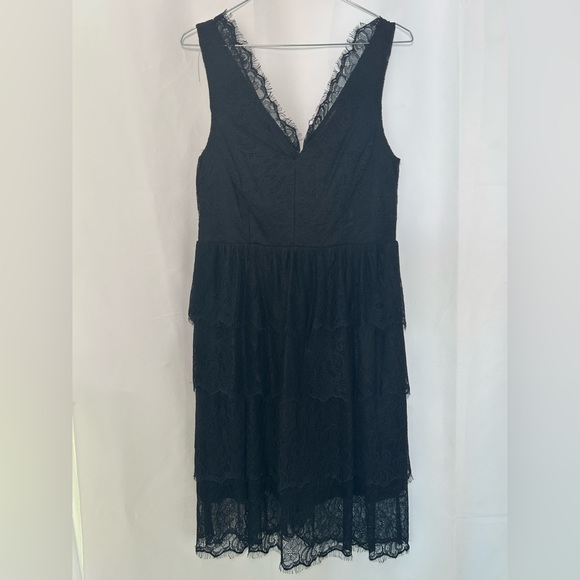 BOSTON PROPER Layered Lace DRESS - Picture 2 of 7